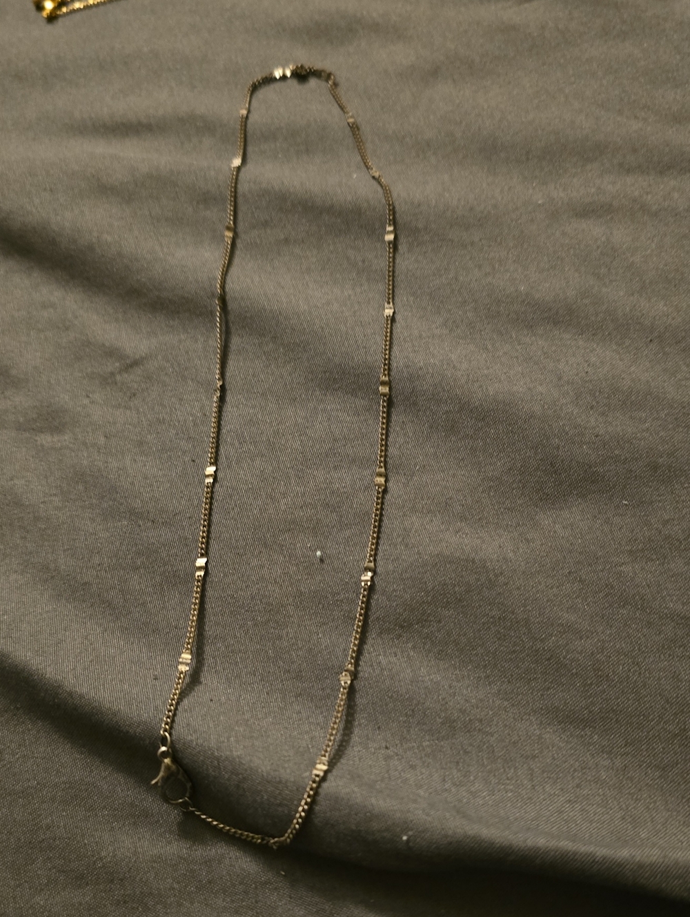 Delicate Silver-Tone Station Necklace - Women's Jewelry